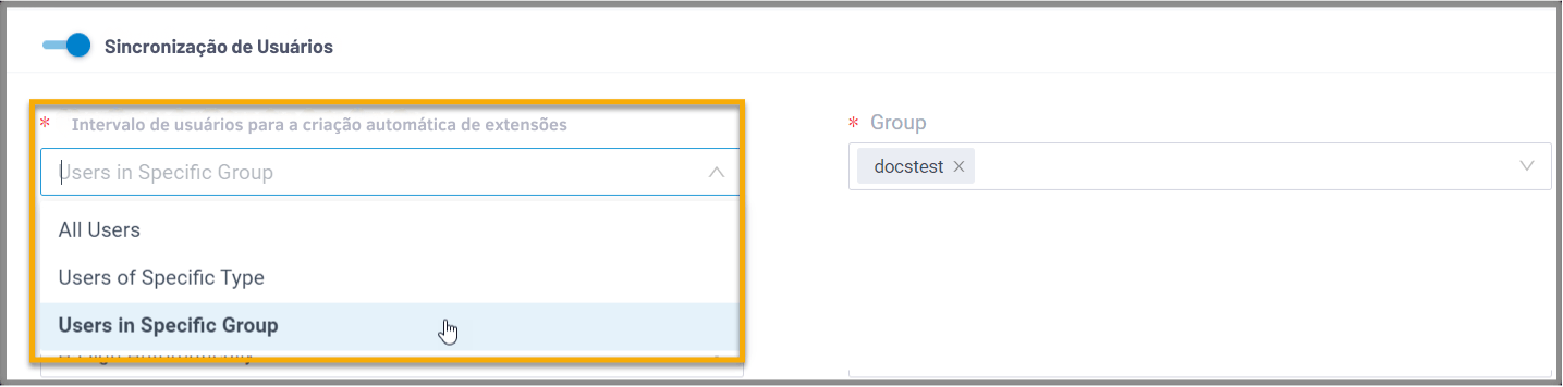 Virtual-Call Cloud PABX - Sincronização de usuários Entra ID